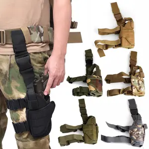 Leg holster; Adjustable right thigh holster with Tactical Equipment