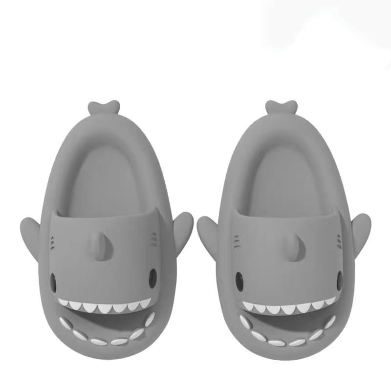 (New)Shark Slides for Women and Kid Novelty Pillow Slippers Open Toe Shark Sandals Cushioned Cloud Slides