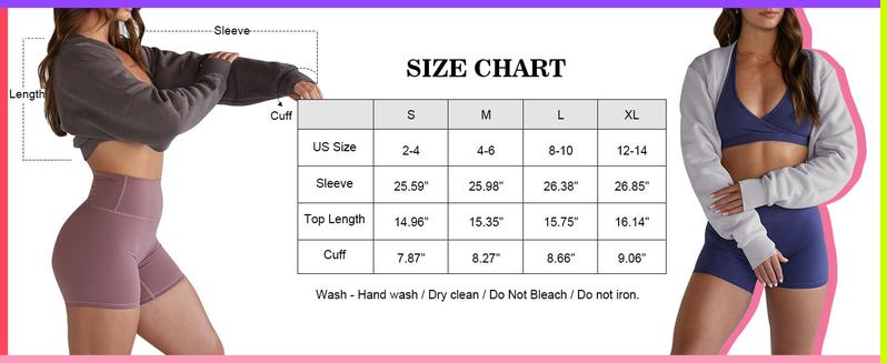 Women's Bolero Shrug Long Sleeve Cropped Sweatshirt with Thumb Hole Workout Shrugs Open Front Y2K Tops 2025