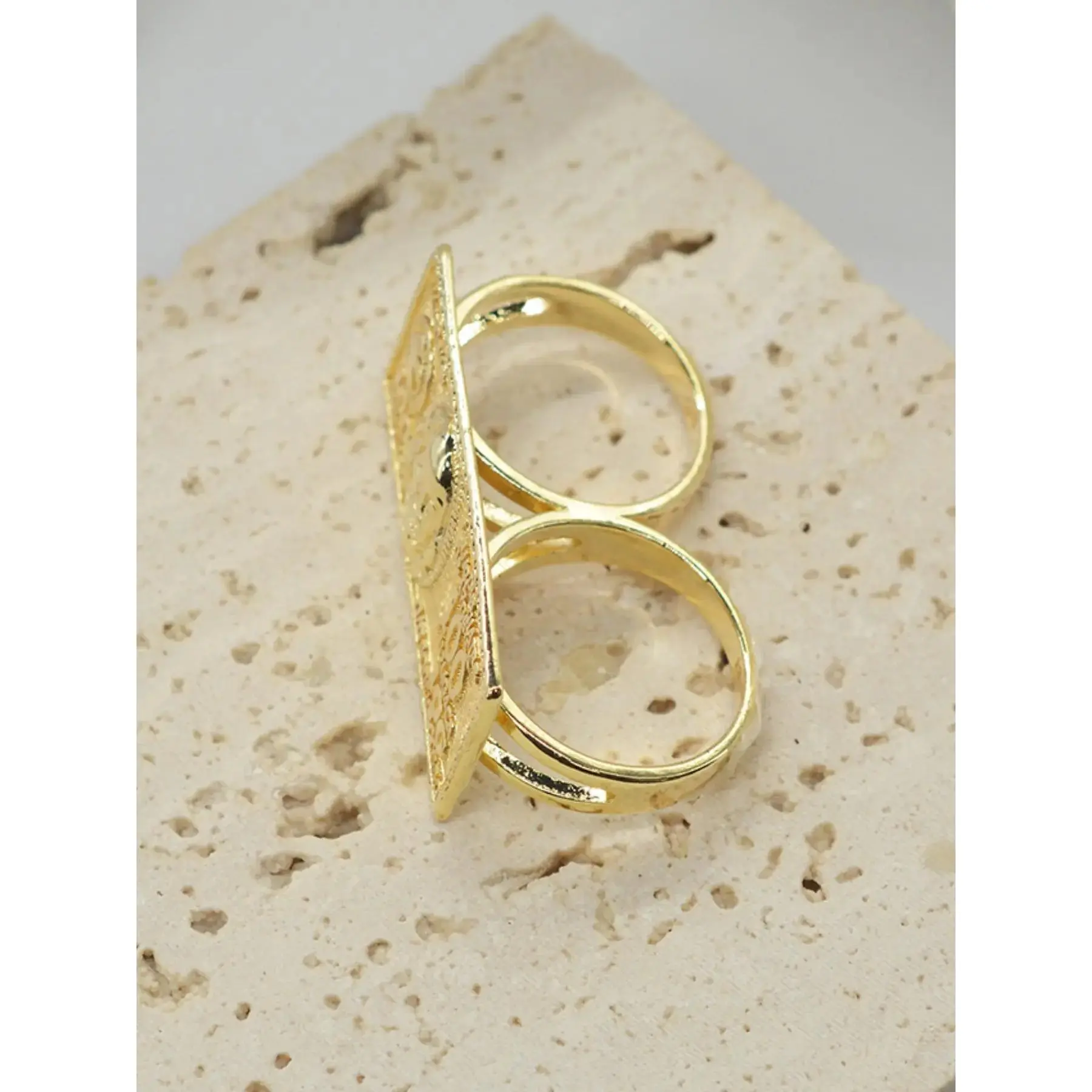 Hop Punk Style Ring, 2 Finger Ring, Double Finger Ring, Statement Rings for Daily Wear, Party, Music Festivals, Best Gift Choice, Jewelry Rings