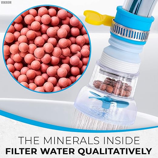 Faucet Filter Set - Water Faucet Extenders 360 Rotating,Adjustable Water Purifier for Sink (0.83 x 2.6 x 1.85),Easy to Install and Store, Reduce Water Waste, Good for Kitchen and Bathroom