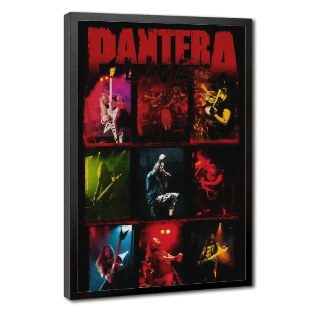 Pantera Live Music Poster - Lightweight Artwork, Victorian Gothic Wall Art Print for Bedroom & Living Room Decor, Rustic Cabin Gift, Home Supplies Wall Decoration