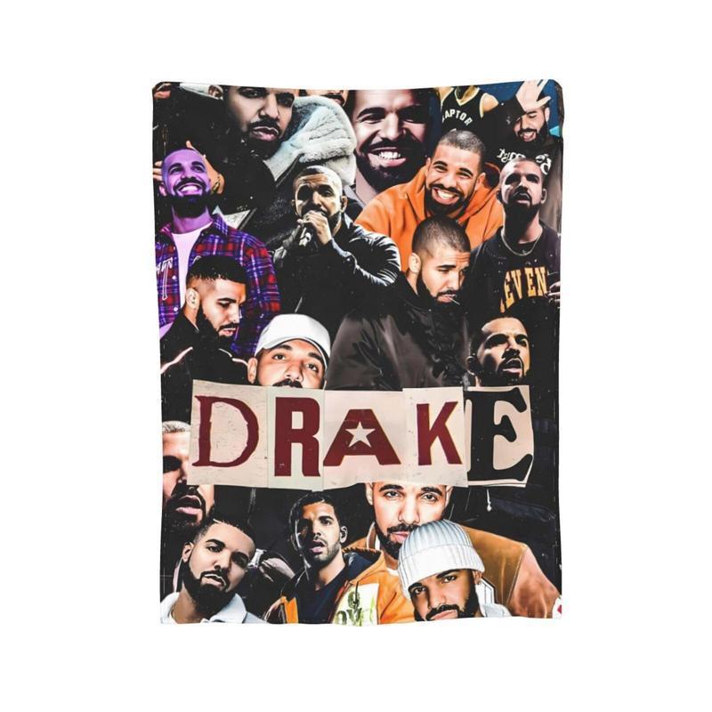 Drakes Soft Throw Blanket Rapper Singer Album Cover Party Decorations for Bed Sofa Living Room Birthday Holiday Gifts