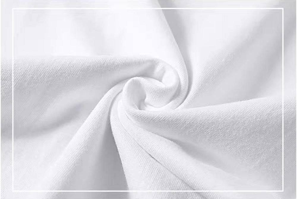 2PCS 100% Cotton Solid T Shirts Men's and Women's Short Sleeve White Tees Casual Breathable Loose Round Neck T-shirt Couple Tops