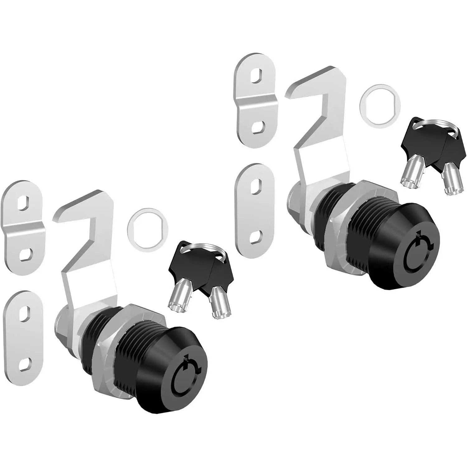 1 count Tool Box Locks with , Tubular Cam Lock 5/8" Keyed Alike, Hook Cam Toolbox Locks Secure Your Tool Box Mailbox Drawer Cabinet Lock, , Zinc Alloy