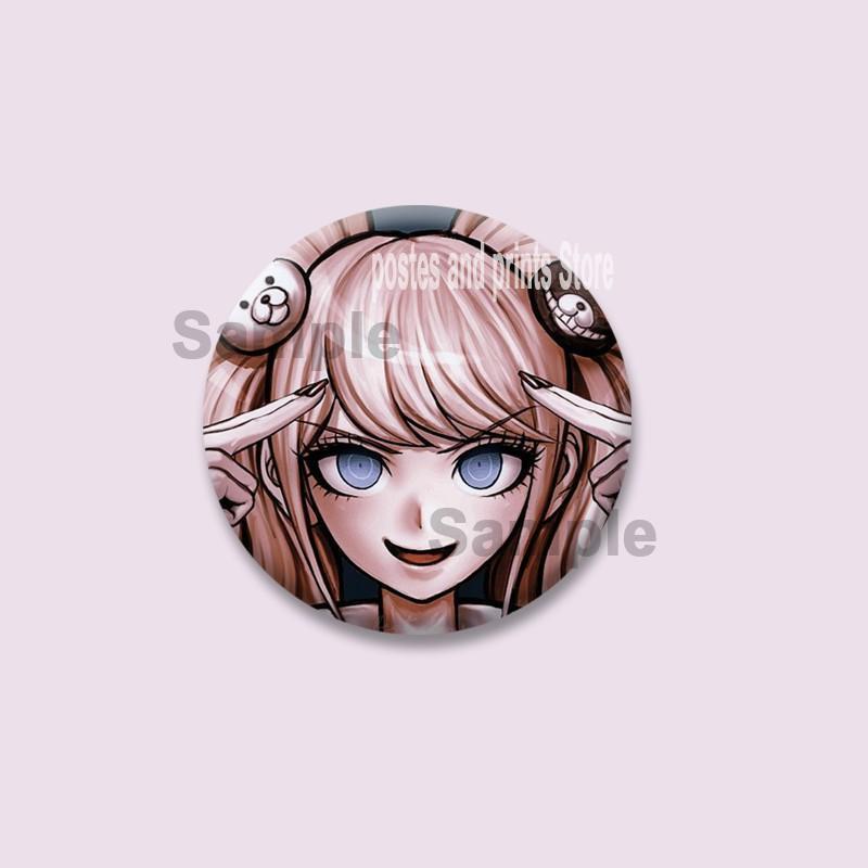 Custom Game Peripheral Danganronpa Round Badges DIY Coin Brooch on Backpack Cartoon Lapel Jewelry Pins Gifts for Kids Friends