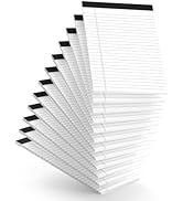 3pcs Legal Pads 8.5 x 11, Notepads 8.5 x 11 College Ruled Notebook, Writing Pads of Paper,Yellow Note Pads, Memo Pad Papers Perforate Legal Notepads Narrow Ruled Line,30 Sheets/Pack