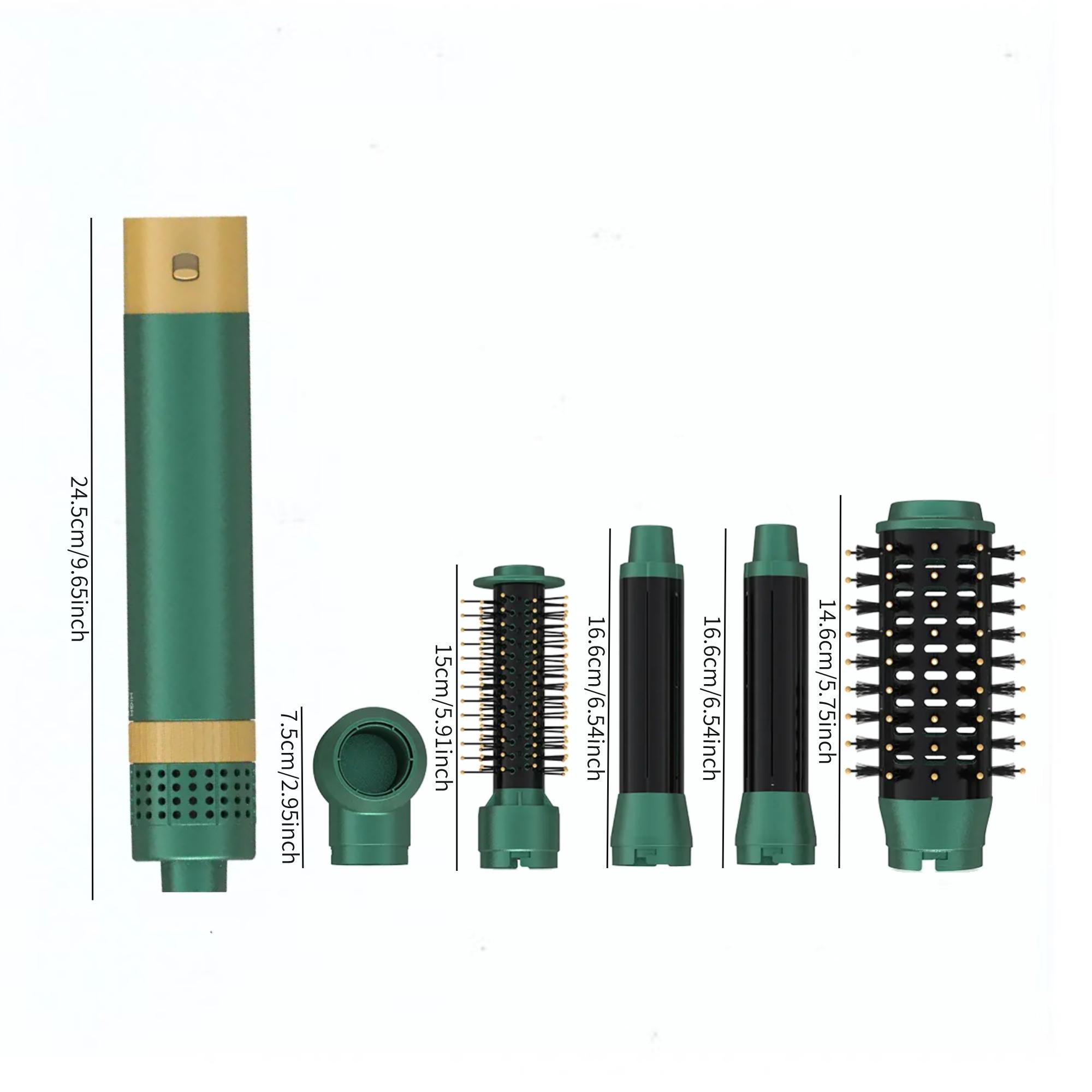 Five-In-One Hot Air Styler Comb, Hair Dryer Curler Straightener, Multi-Functional Heat Brush Gift for Women, Birthday Present