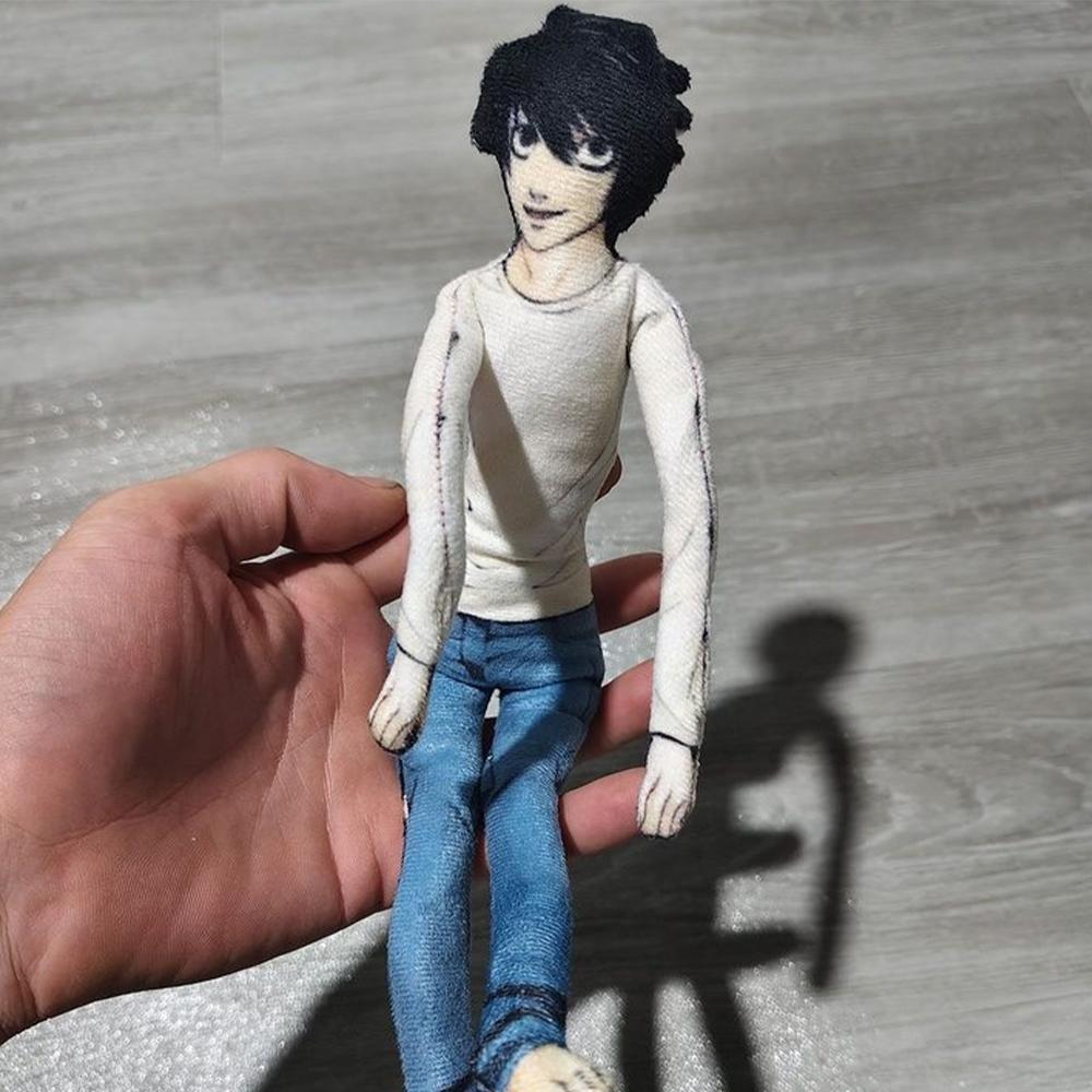 Anime Light Yagami L Plush Light Yagami L Plushies Doll Slender Twistable Shape Stuffed Toys room Decoration Festival Gift 28cm