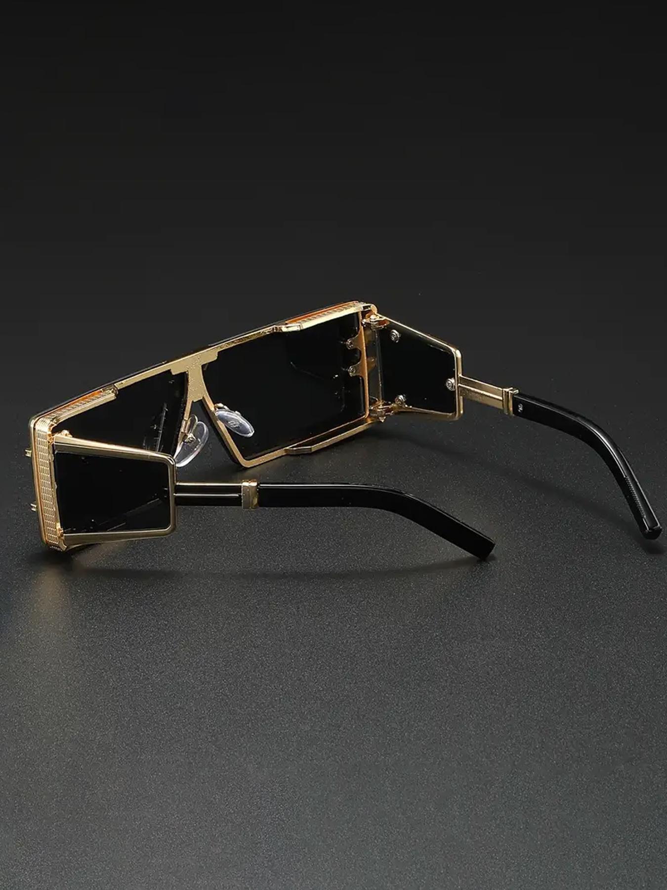 Unisex Vintage Metal Frame Sunglasses, Trendy Casual Sunglasses for Outdoor Sports, Fashion Accessories for Everyday Use and Outdoor Activities