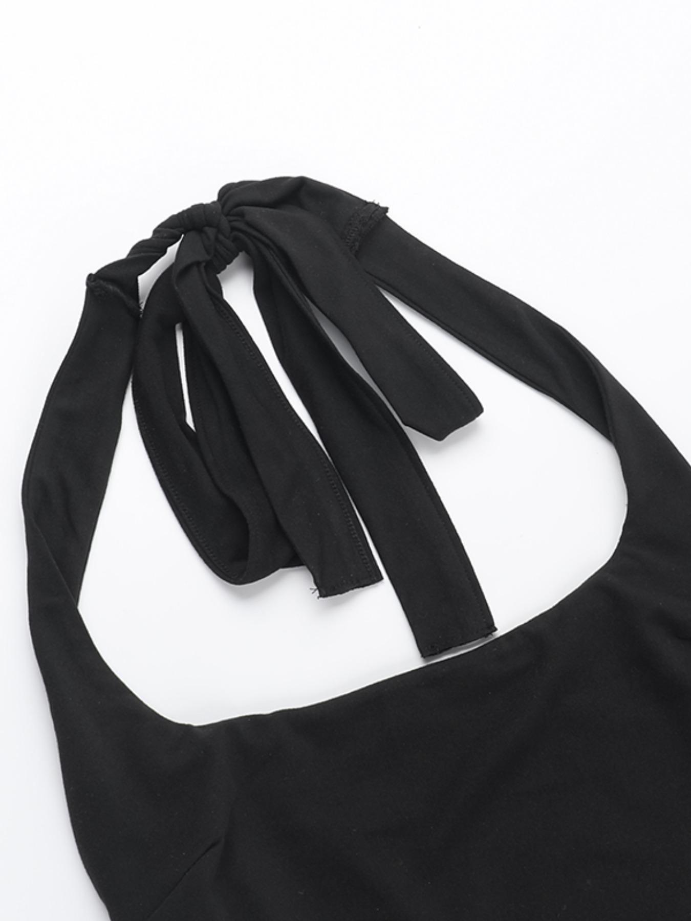 Women's Solid Color Jumpsuit, Casual Comfy Sleeveless Skinny Jumpsuit for Summer, Ladies' Clothes for Daily Wear