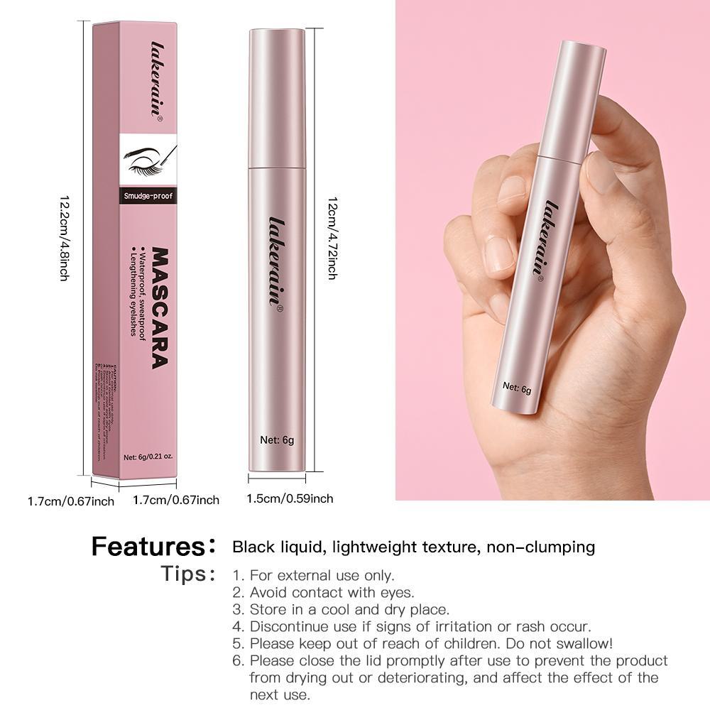Long Lasting Eyelash Extensions Voluminous Lengthening Mascara, 2 Counts Waterproof Mascara, Professional Eye Enhancement Makeup Products for Women