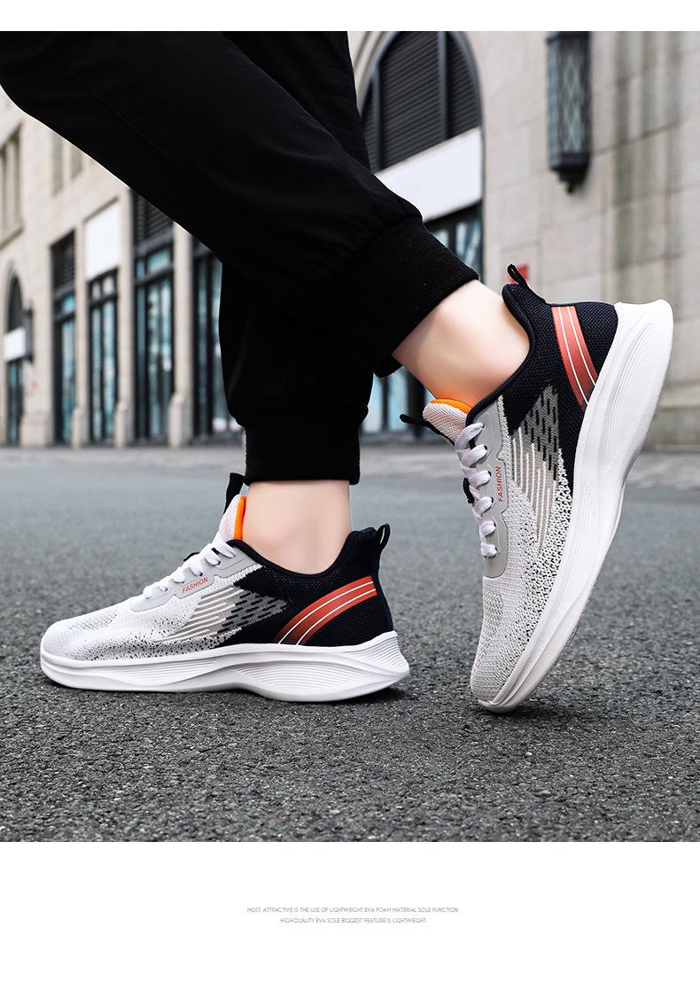 2026 Men's Sports Shoes, Men's Summer Breathable Lace-Up Running Shoes, Popular Fashionable Men's Sneakers