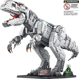 Large Dinosaur T-Rex STEM Toy in Bag, for 6 7 8 9 10 11 12 14 Year Old Boys Kids Teens Durable ABS Indominus Rex Assembly Model Kit Bedroom Desk Decor Birthday Gifts 2026 Hot Sale TikTok Trending Must Haves