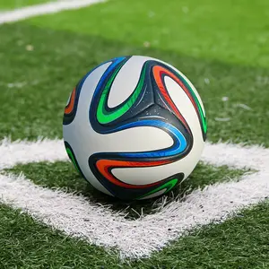 Professional Grade Size 5 Hot Melt Soccer Ball, Official Match Ball, Thickened PU Leather, Nylon Reinforced, Shockproof, Gift for Football Lovers, Includes Valve and Net Bag