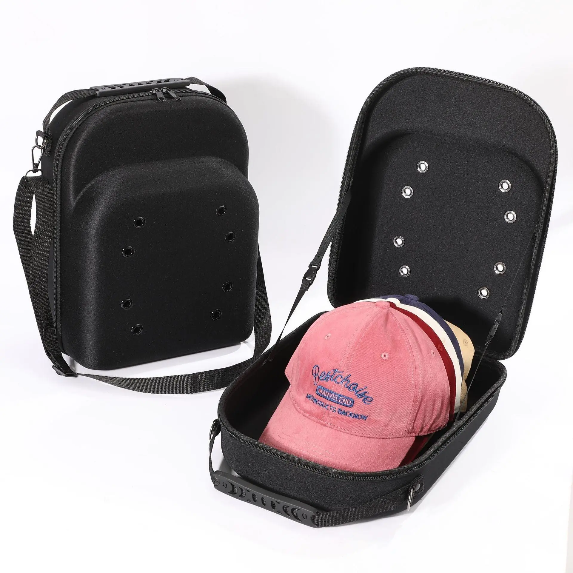 Crushproof Eva Baseball Cap Storage Case, Portable Waterproof Dustproof Hat Carrier Bag, Hard Shell Organizer for Snapbacks, Travel & Home Use