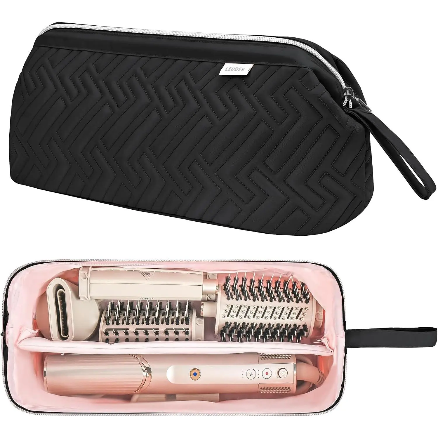 Hair Tools Travel Bag for Shark Flexstyle Carrying Case Portable Shark Hair Air Wrap Dryer Case Waterproof Dustproof Flat Curling Iron Travel Organizer (Black)Gift.