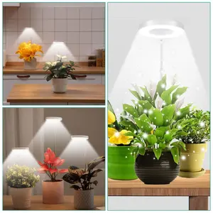 3.5 Inch LED Grow Light for Indoor Plants, Adjustable Height Grow Lights For Succulent Flowers Indoor Plants,Succulents, Herbs, Flowers, Seedlings, White