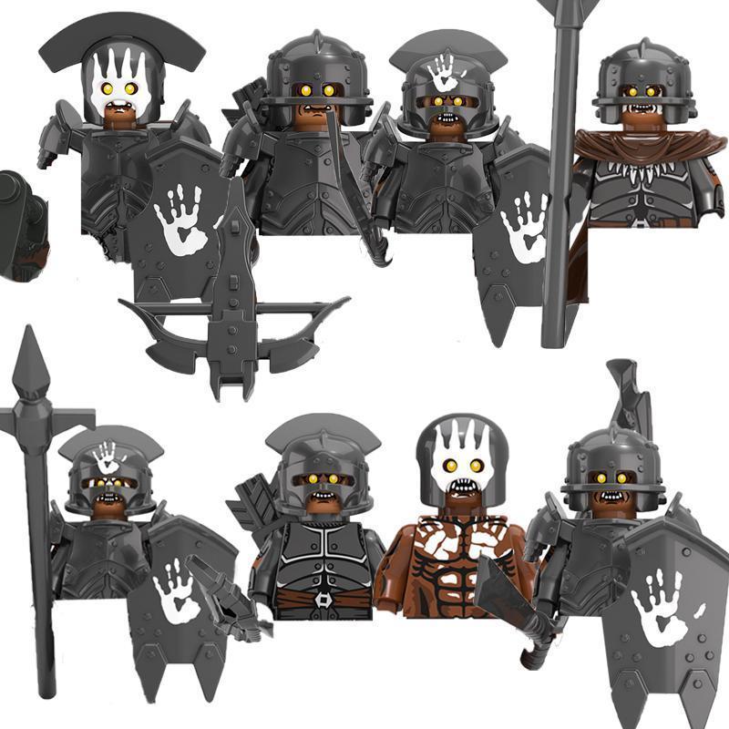 Military Building Blocks Solider Figures Movie Science Fiction Series Weapons Shield Knight Toys Gifts Medieval Mini Bricks MOC