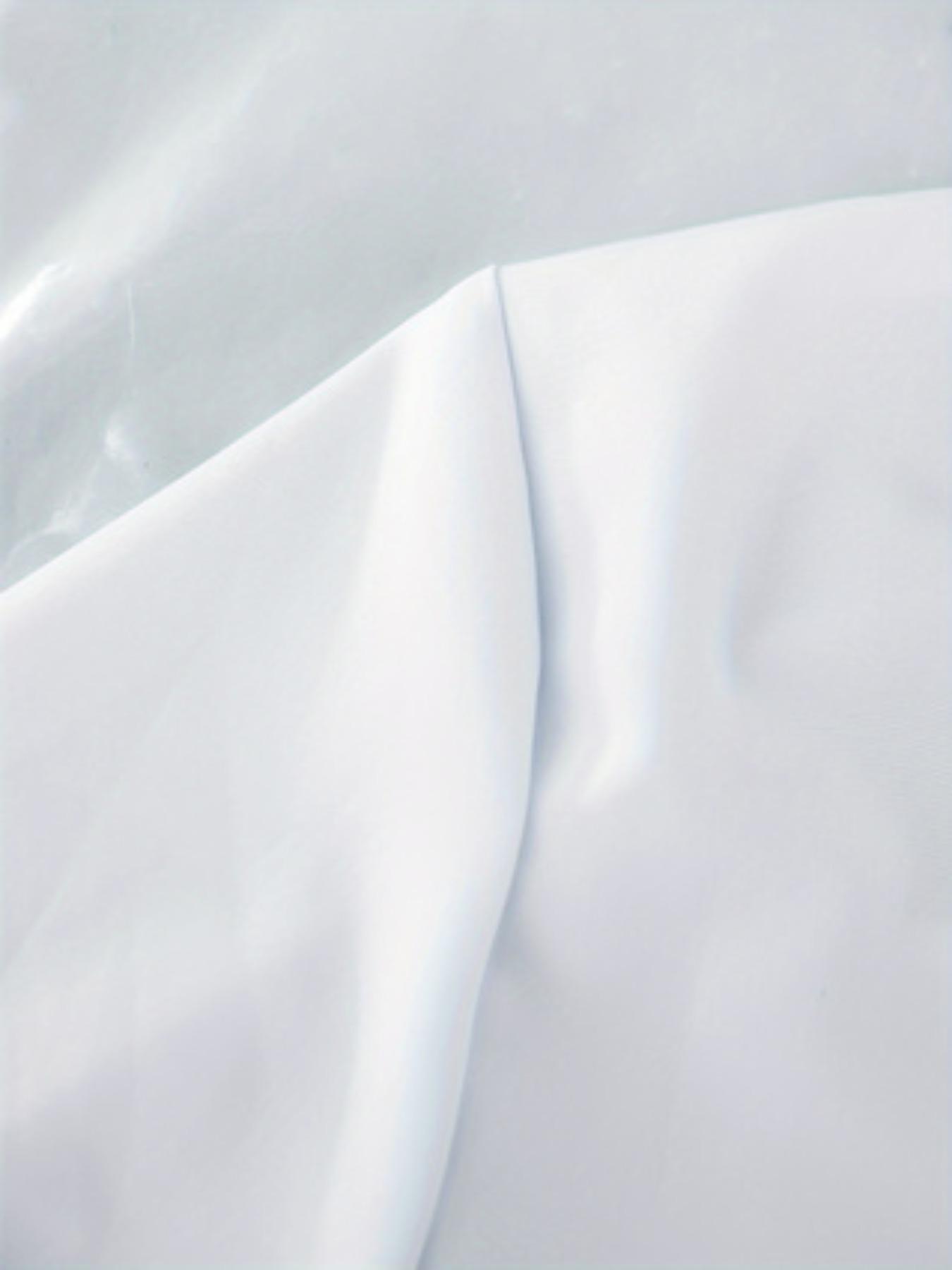 Plus Size White Shirt Dress – Comfortable and Slim Fit, Essential for Everyday Wear