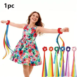 Rainbow Dance Band, Elastic Dance Stick for Music Class, Christmas Valentine's Day Gift, Multicolor Handheld Dance Bracelet, Gymnastics Dance Belt
