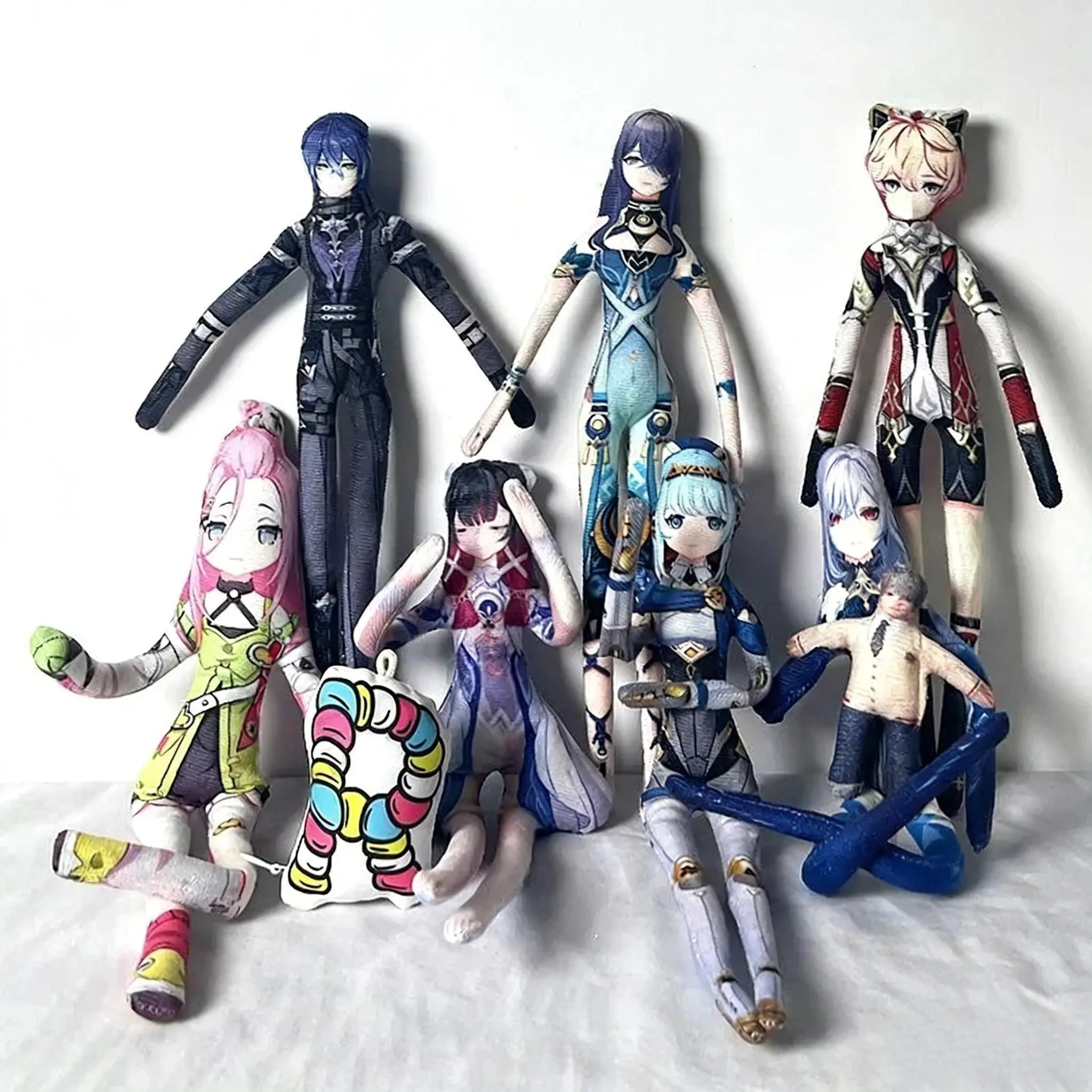 Customized Genshin Impact Columbina Ineffa Aino Collectible Anime Plush Doll Handmade Customized Poseable Abstract Body Prop