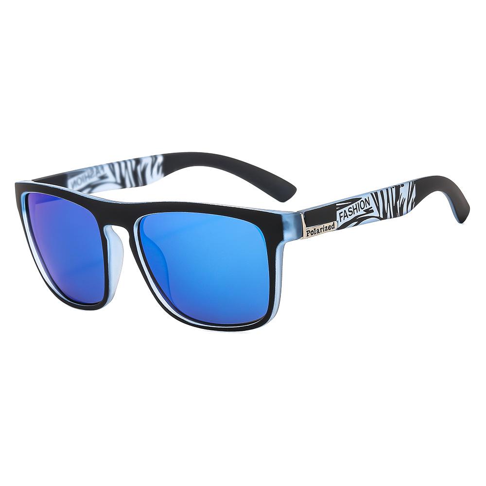 New men's polarized sunglasses - sporty style with iridescent lenses, flexible lacquer frame