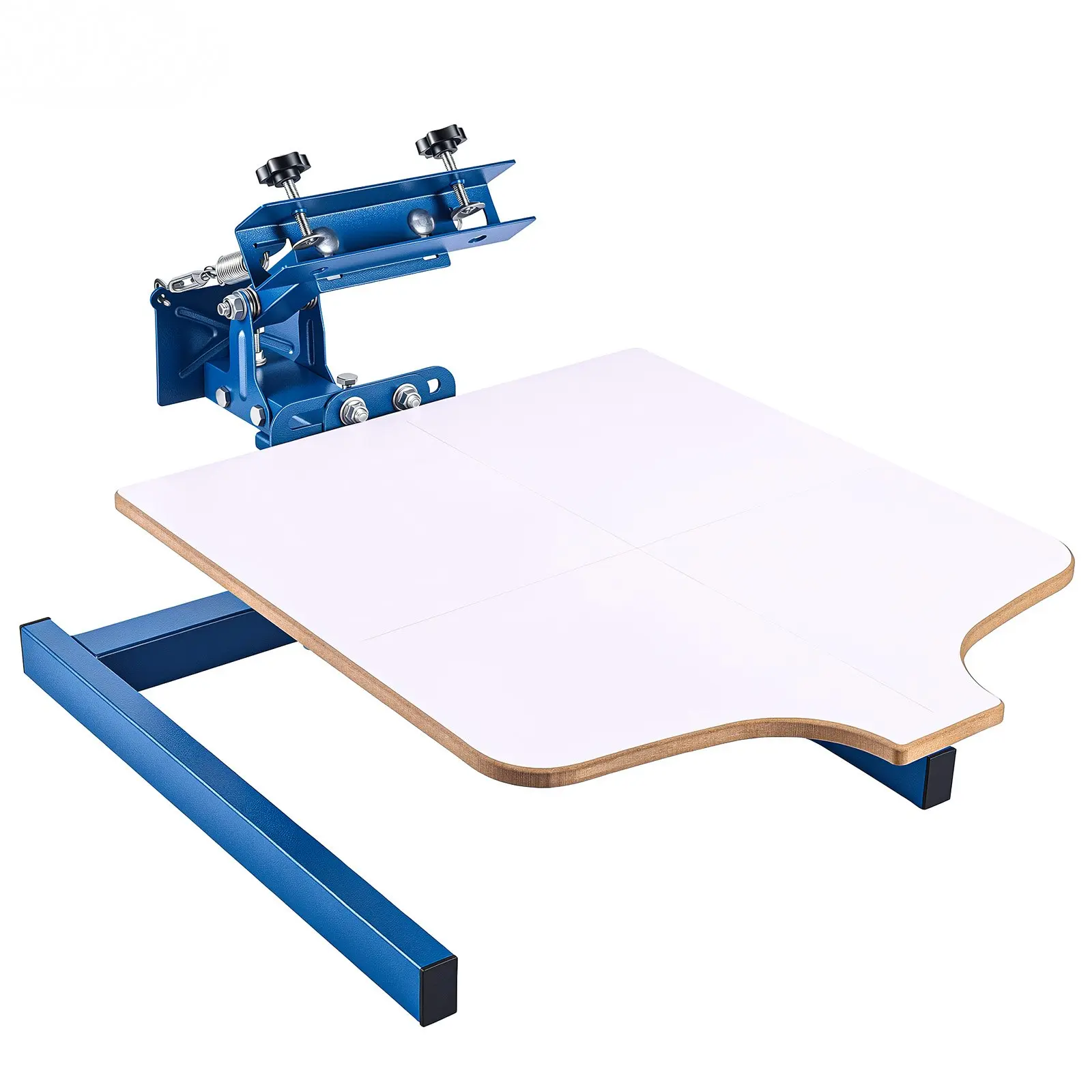 VEVOR Screen Printing Machine, 1 Color 1 Station Silk Screen Printing Press, 21.3 x 17.7 in Platen, Powder-Coated Carbon Steel