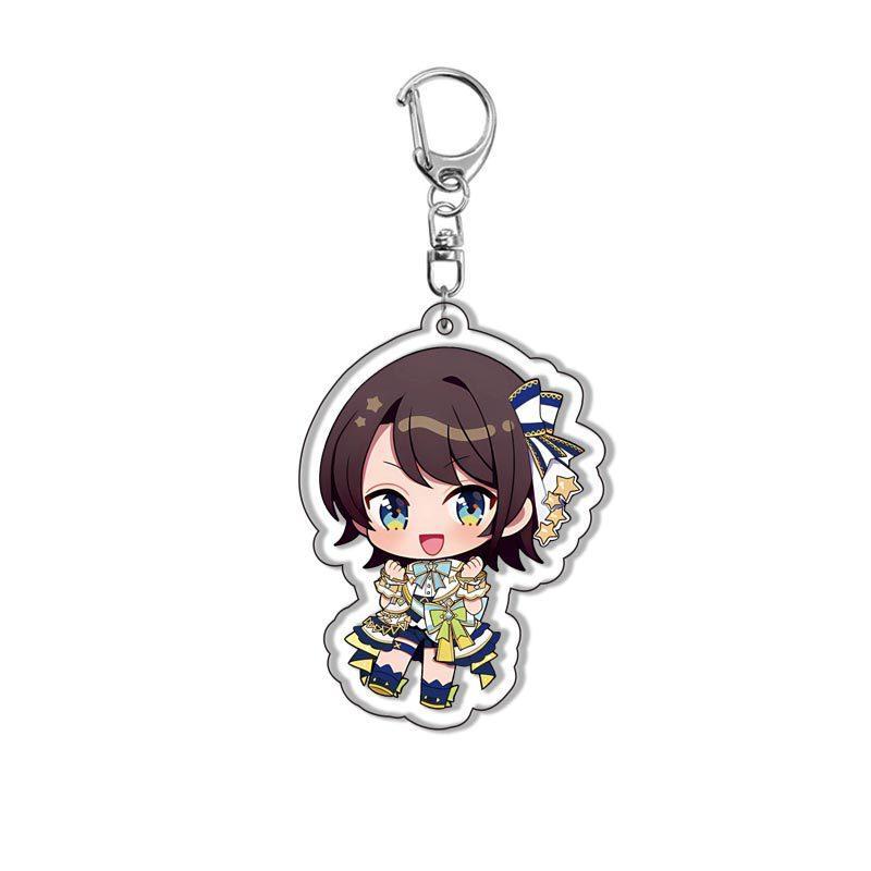 Kawaii Virtual YouTuber VTuber Acrylic Keychain Cartoon Cute Anime Hololive Production Bag Charm Creative Jewelry Accessories
