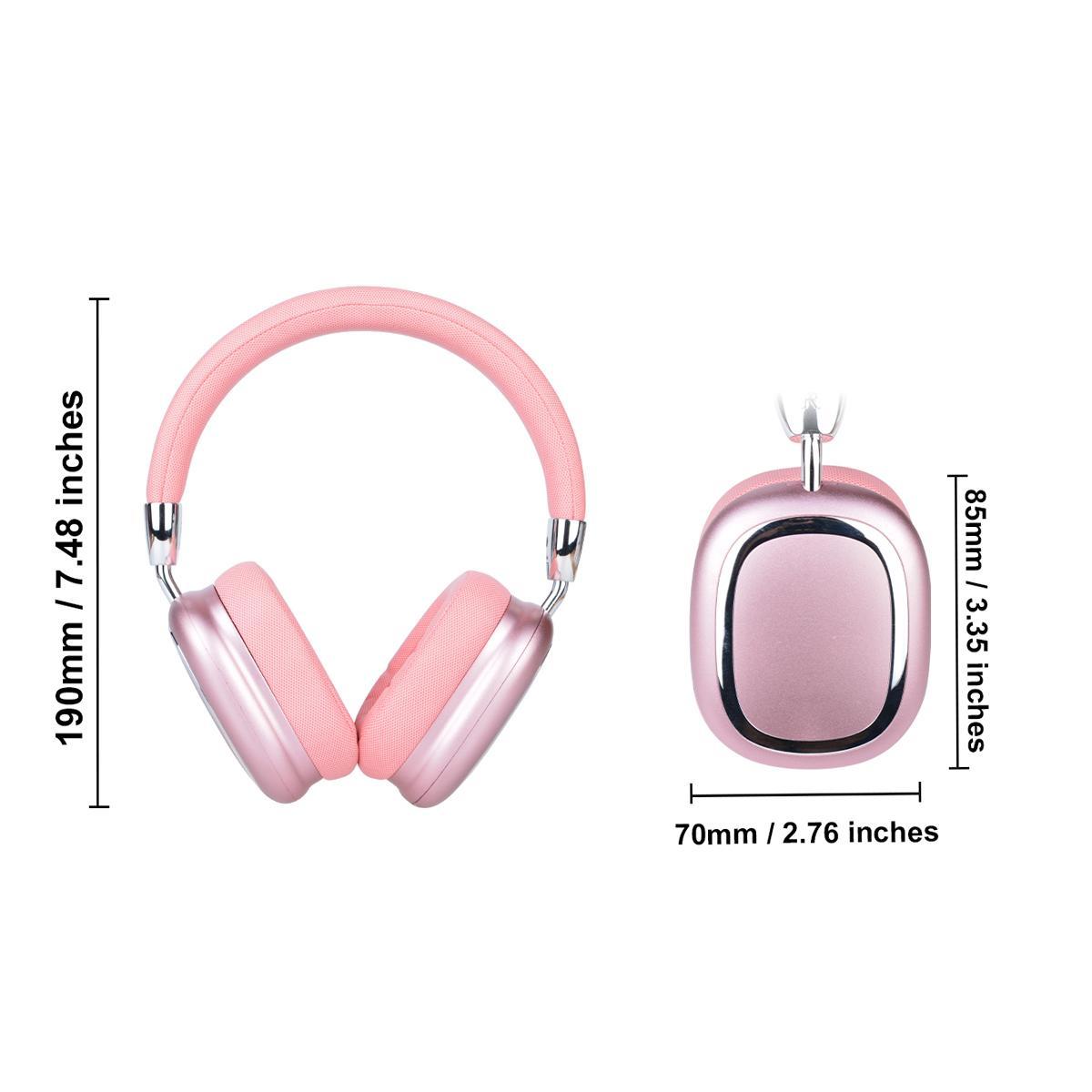 Wireless Headphones with Hi-Fi Clear Call Quality, Foldable Type-C Charging Sports Headphones, Compatible with Mobile Phones, Computers and MP3 Players, Wireless BT Headset, Noise Cancellation Headphones