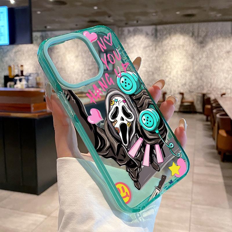 Phone case for iPhone 17  16 Pro Max 15 Plus 14 13 12 11 Ghostly Hang - up Anti-Yellowing Shockproof durable ultra-thin Crystal Cover
