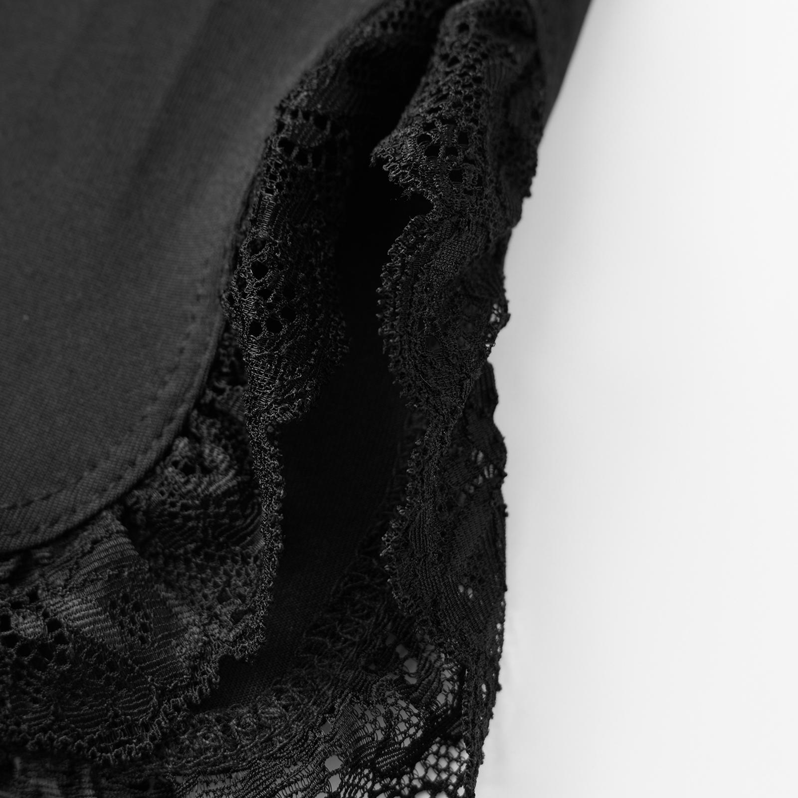 Women Ladies Female 2 Piece Pajamas Set Lace Patchwork Tie Front Camisole and Elastic Splits Shorts for Loungewear Soft Sleepwear Nightwear