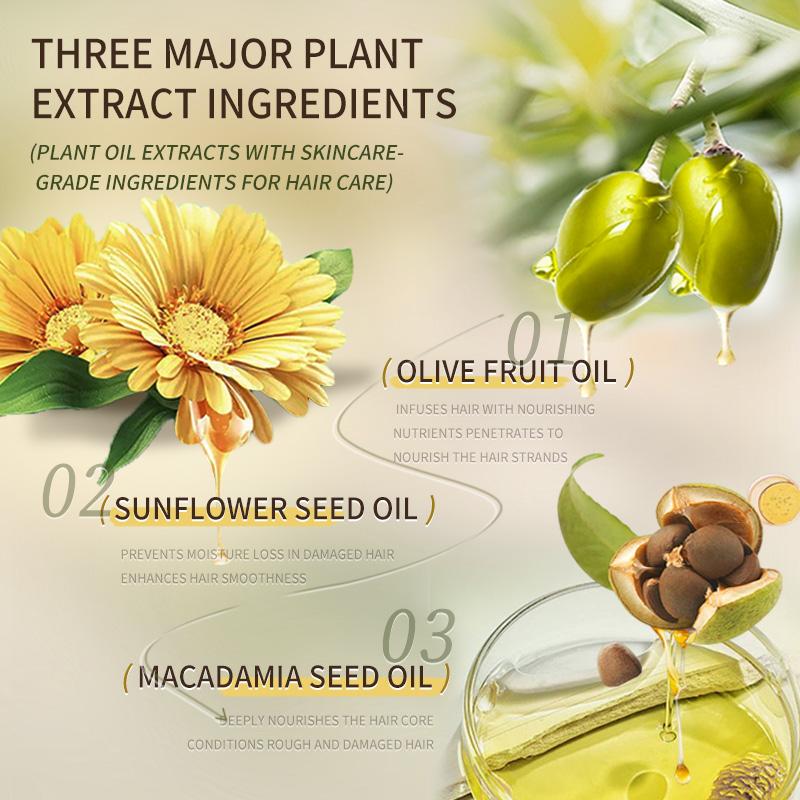 PLEACOZ Hair Oil – Lightweight Leave-In Treatment for Frizz Control,or Permed Hair， Deep Nourishment & Repair for Damaged, Colored