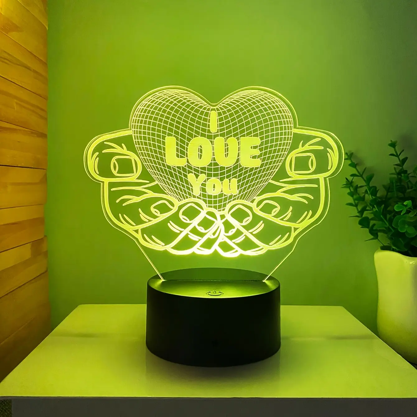 Customizable Text Name Creative 3D Night Light Touch Color Changing Decor Room Atmosphere Gift for Someone You Love as Birthday Present Holiday Gift Personalized Special Gift