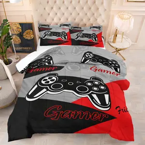 Game Controller Printed Comforter Set, Soft And Comfortable Bedding Set, Including 1 Comforter And 1 Or 2 Pillowcases (Excluding Pillow Core), Suitable For Teenagers And Adults, Bedroom, Apartment, Guest Room, Dormitory Scenes
