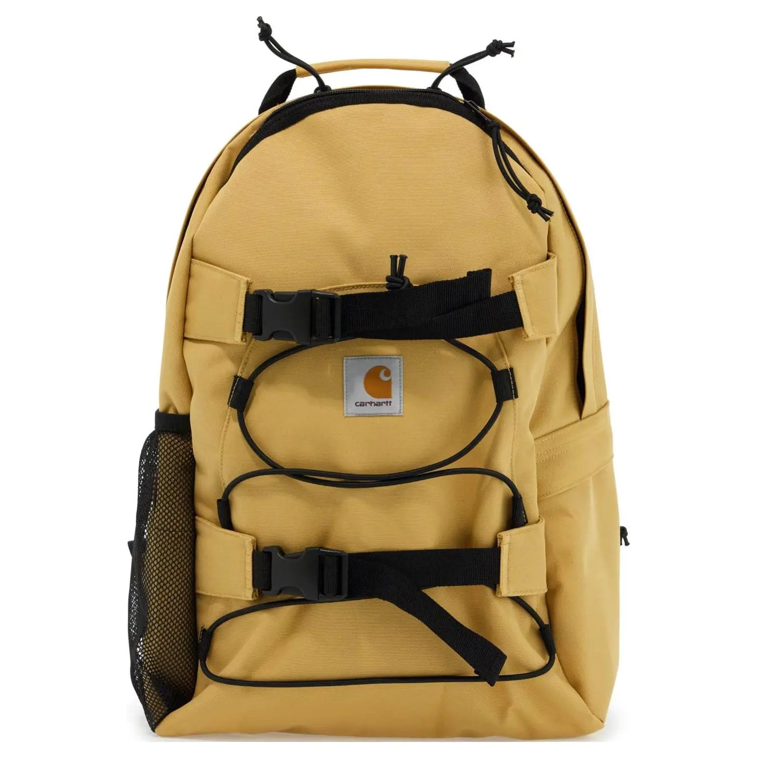 Carhartt WIP Kickflip Recycled Material Backpack for Men, Casual Style, Yellow