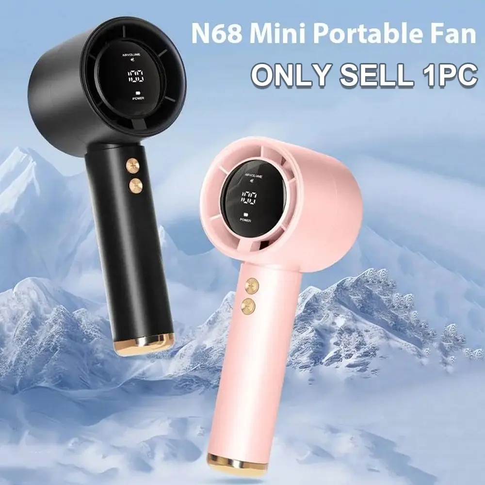 Mini High-Speed Handheld Fan, Portable Pocket Size, USB Rechargeable, Home Desktop Small Fan, Compact and Lightweight Design, Portable Cordless Fan