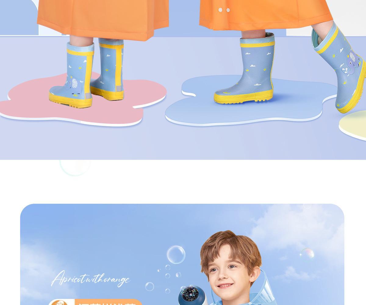 College style kindergarten with backpack, full body waterproof raincoat and raincoat