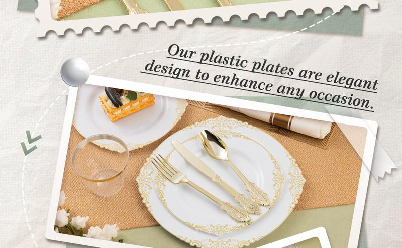 75pcs Gold Disposable Silverware Set Complete Cutlery for 25 Guests Weddings Parties Elegant Gold Finish Forks Spoons Knives Durable Easy to Clean Up