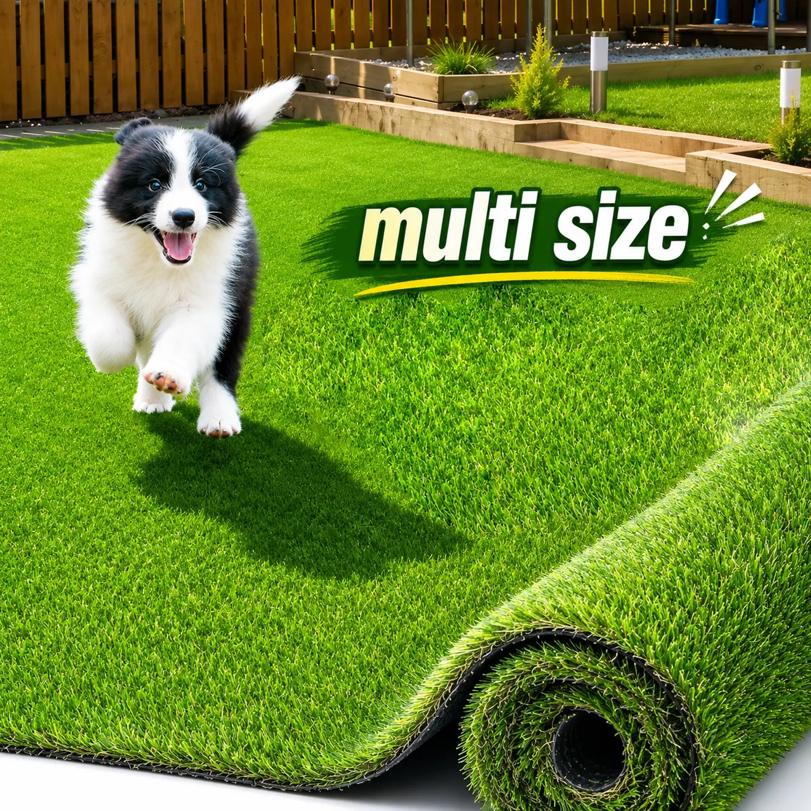 Artificial Grass Carpet, Plastic Lawn Mat, Interlocking Rug, Roof Installation, Landscape Greening, Durable Synthetic Turf, Versatile Use, Realistic Appearance, Enhance Aesthetics