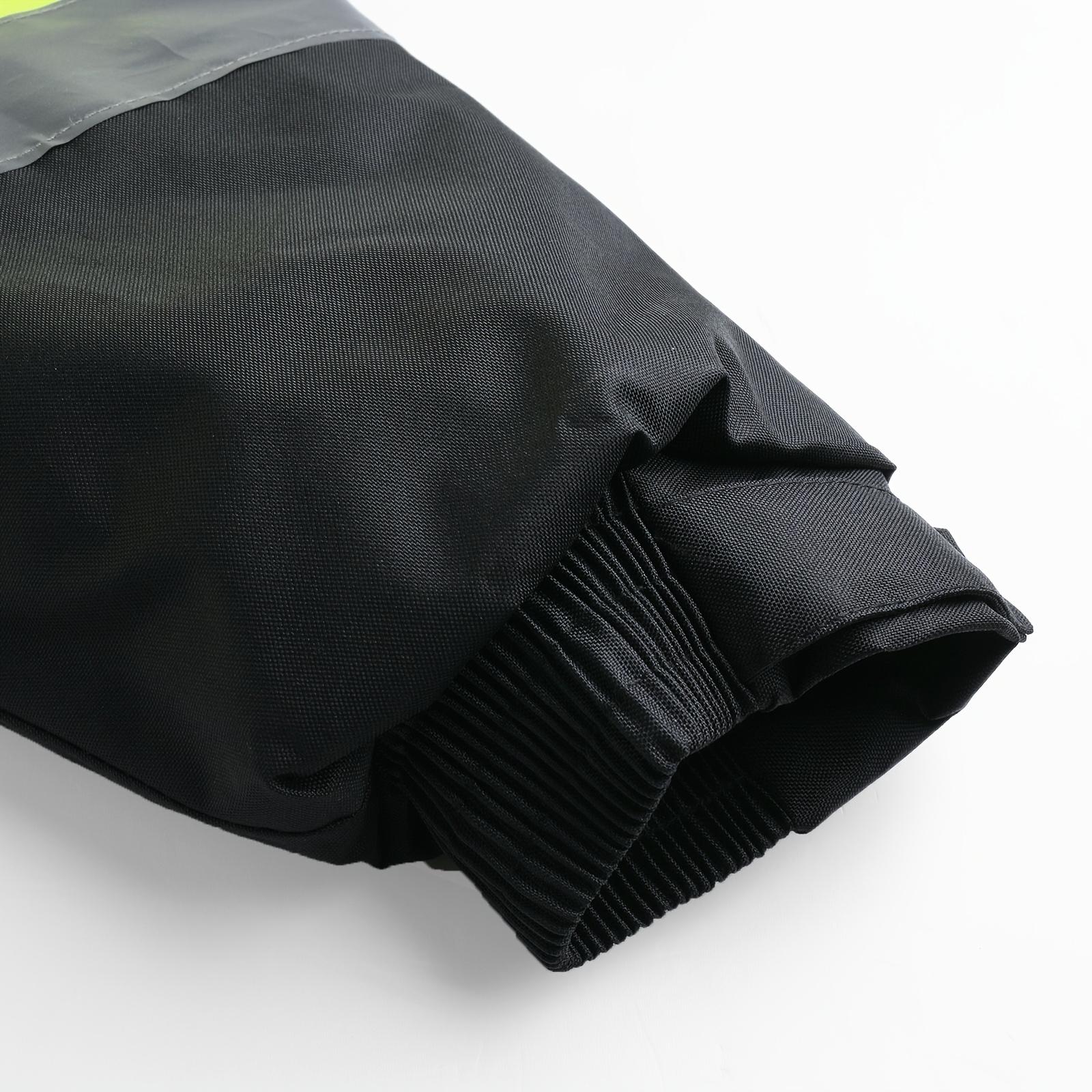 High Visibility Reflective Jackets for Men, Waterproof Safety Jacket with Pockets, Hi Vis Yellow Coats with Black Bottom, Mens Work Construction Coats for Cold Weather