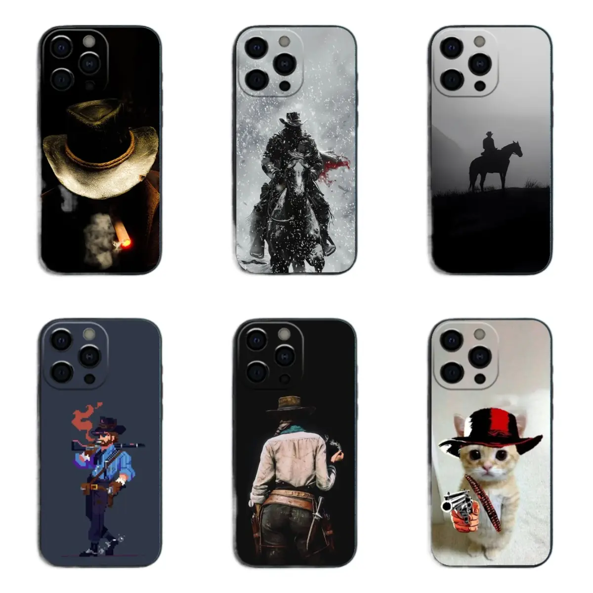Red Dead Redemption RDR 2 Funny phone Cases For iPhone17 Pro max and Air,16 15 14 13 12 Pro,14 15 16 Plus, The perfect gift for holidays, birthdays and parties.