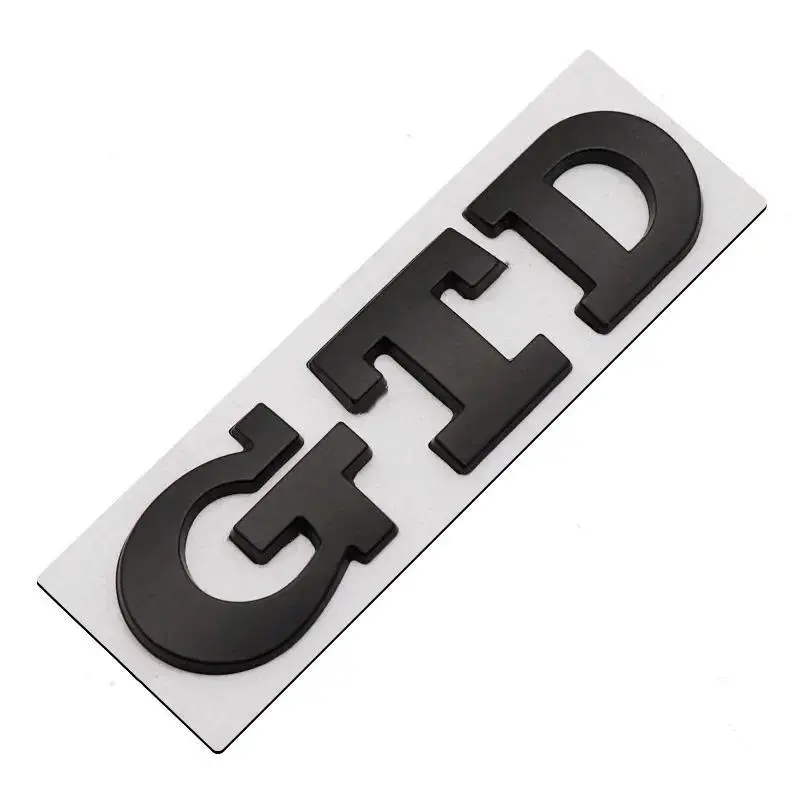 3D Metal TSI TDI GTD GLI Rear Trunk Car Emblem Badge Decals Auto Sticker For VW Volkswagen Polo Golf Passat Jetta Scirocco MK4