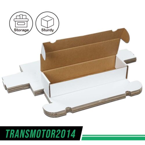 10Pcs Storage Boxes 800 Count Ct Sports Cards Trading White Corrugated Max Pro Upgraded Version