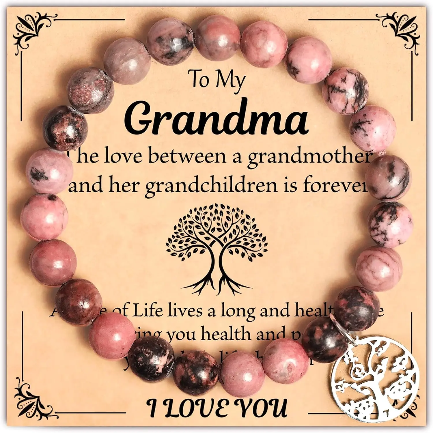Day Gifts for Grandma Mimi Nana, Tree of Life Bracelet,  Stone Nana Grandma Mimi Bracelets for Women
