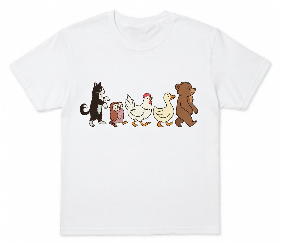 Little Bear Shirt - Cute Animated TV Show Animal Friends Graphic Tee - Daughter & Matching Family Animal Lover Unisex T-Shirt
