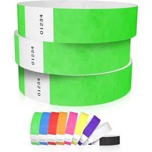 600 Neon Green Tyvek Wristbands for Events - Tamper-Proof Design & Fluorescent Color Prevent Reuse Premium-Grade Bracelets for Hospital & Medical ID, Party & VIP IdentificationGift