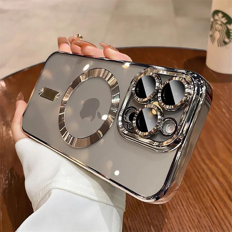 New Official Desert Gold Phone Case For iPhone 17Air 17 16 15 14 13 12 11 Pro Max Plus Clear Magsafe Magnetic Lens Protect Soft Cover