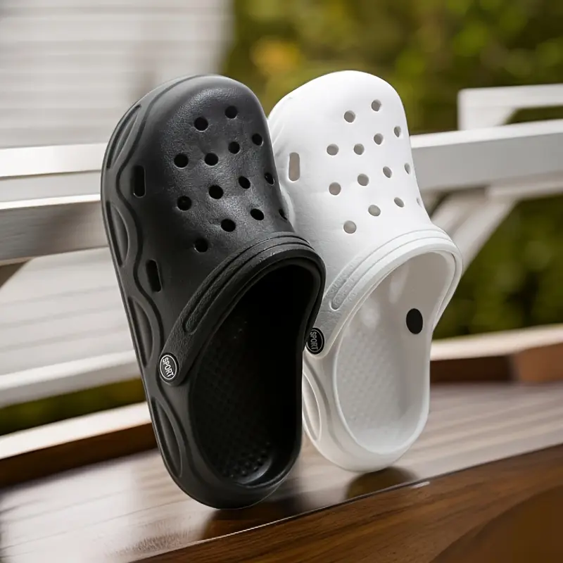 Women'S Thick Sole Anti-Slip EVA Hole-Ridden Shoes, Ladies' Casual Slip-On Hole-Ridden Shoes, Beach Casual Indoor Outdoor Hole-Ridden Shoes, Women Shoes