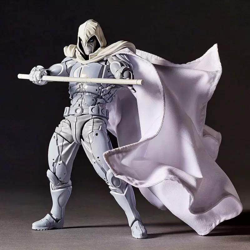 Moon Knight Figure Revoltech AMAZING YAMAGUCHI Avengers Marc Spector Winter Soldier Action Figurine PVC Movable Model Toys Gifts